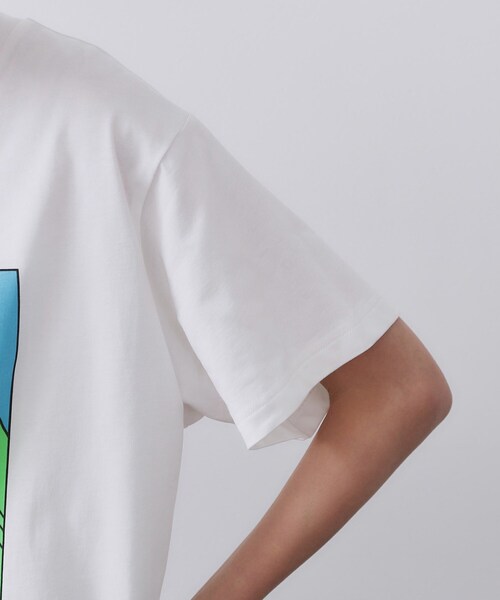 OPAQUE.CLIP(オペークドットクリップ)の「【Pontre Studio/ポンレストゥディオ】別注グラフィックTシャツ(Tシャツ/カットソー・レディース・ホワイト系1/ホワイト・40/38)」の21枚目の写真