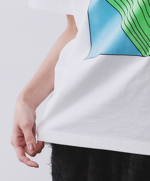 OPAQUE.CLIP(オペークドットクリップ)の「【Pontre Studio/ポンレストゥディオ】別注グラフィックTシャツ(Tシャツ/カットソー・レディース・ホワイト系1/ホワイト・40/38)」の22枚目の写真