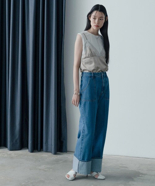 GALLEST（ギャレスト）の「キャミセットカットソー（Tシャツ/カットソー・レディース・ブラック/ベージュ・38）」の10枚目の写真