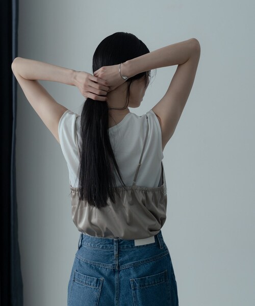 GALLEST（ギャレスト）の「キャミセットカットソー（Tシャツ/カットソー・レディース・ブラック/ベージュ・38）」の16枚目の写真