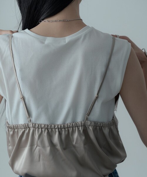 GALLEST（ギャレスト）の「キャミセットカットソー（Tシャツ/カットソー・レディース・ブラック/ベージュ・38）」の17枚目の写真