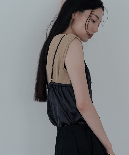 GALLEST（ギャレスト）の「キャミセットカットソー（Tシャツ/カットソー・レディース・ブラック/ベージュ・38）」の20枚目の写真