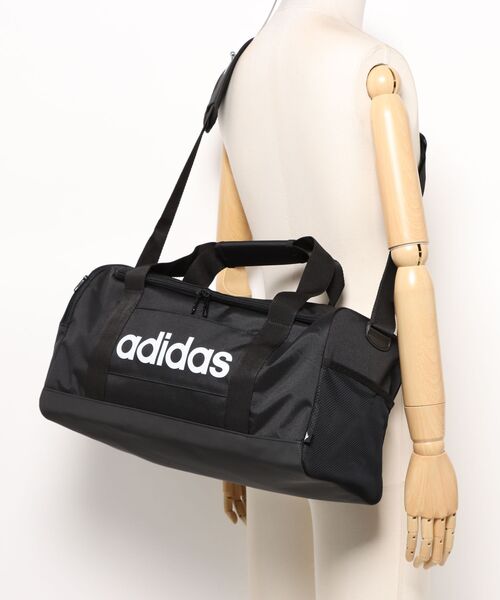 adidas(アディダス)の「《adidas》リニア ダッフルバッグ S(ボストンバッグ・メンズ・ブラック×ホワイト/ダークブルー・フリー)」の6枚目の写真