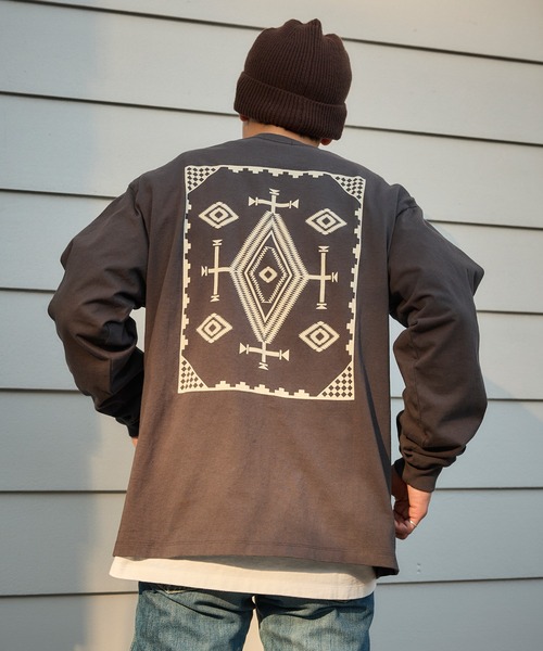 PENDLETON(ペンドルトン)の「PENDLETON/ペンドルトン バックプリント ロングスリーブ Tシャツ(Tシャツ/カットソー・メンズ・ライトグレー/ブルー/チャコールグレー・MEDIUM/LARGE)」の1枚目の写真