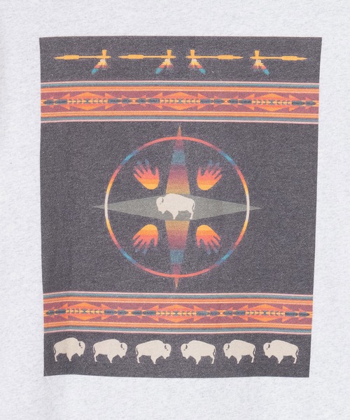 PENDLETON(ペンドルトン)の「PENDLETON/ペンドルトン バックプリント ロングスリーブ Tシャツ(Tシャツ/カットソー・メンズ・ライトグレー/ブルー/チャコールグレー・MEDIUM/LARGE)」の5枚目の写真