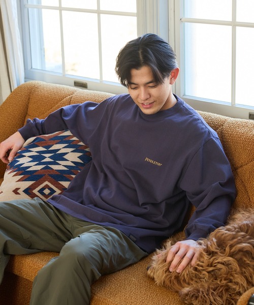 PENDLETON(ペンドルトン)の「PENDLETON/ペンドルトン バックプリント ロングスリーブ Tシャツ(Tシャツ/カットソー・メンズ・ライトグレー/ブルー/チャコールグレー・MEDIUM/LARGE)」の6枚目の写真