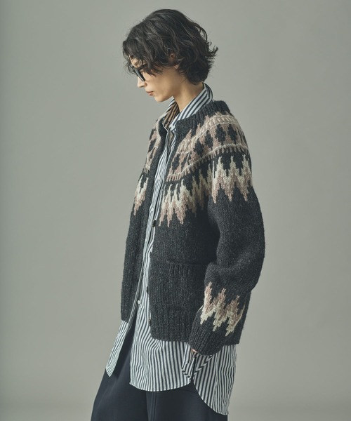 Curensology(カレンソロジー)の「Curensology(カレンソロジー)/ノルディックカーディガン(カーディガン/ボレロ・レディース・グレー/ブラック/ホワイト系その他・FREE)」の19枚目の写真
