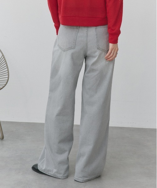 ad thie(アドティエ)の「ライトカラー ダメージデニムパンツ(デニムパンツ・レディース・ライトブルー/ライトグレー・LARGE/MEDIUM)」の14枚目の写真