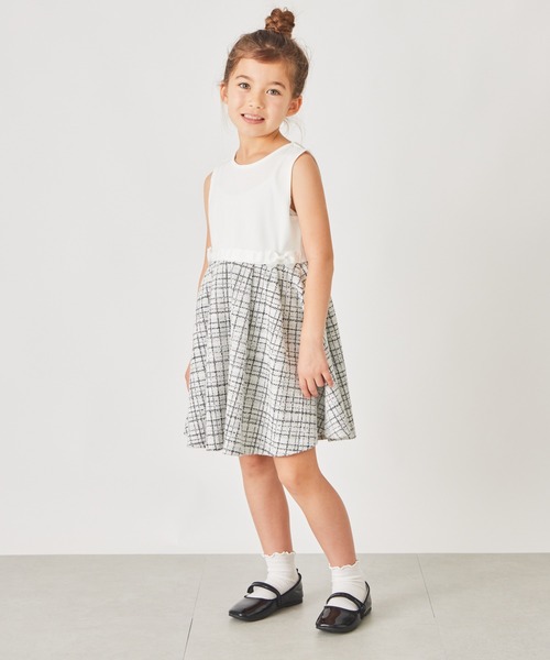 ever closet（エバークローゼット）の「フォーマル ツイードワンピース（ワンピース・キッズ・ブラック/オフホワイト・80ｃｍ/90cm/100cm/110cm/120cm/130cm）」の8枚目の写真
