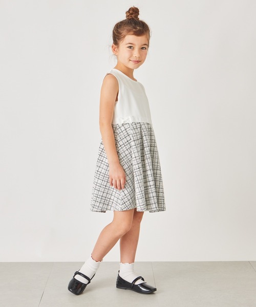 ever closet（エバークローゼット）の「フォーマル ツイードワンピース（ワンピース・キッズ・ブラック/オフホワイト・80ｃｍ/90cm/100cm/110cm/120cm/130cm）」の10枚目の写真