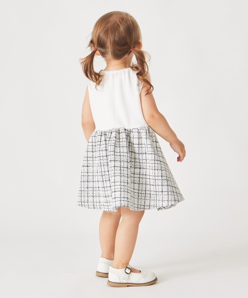 ever closet（エバークローゼット）の「フォーマル ツイードワンピース（ワンピース・キッズ・ブラック/オフホワイト・80ｃｍ/90cm/100cm/110cm/120cm/130cm）」の12枚目の写真