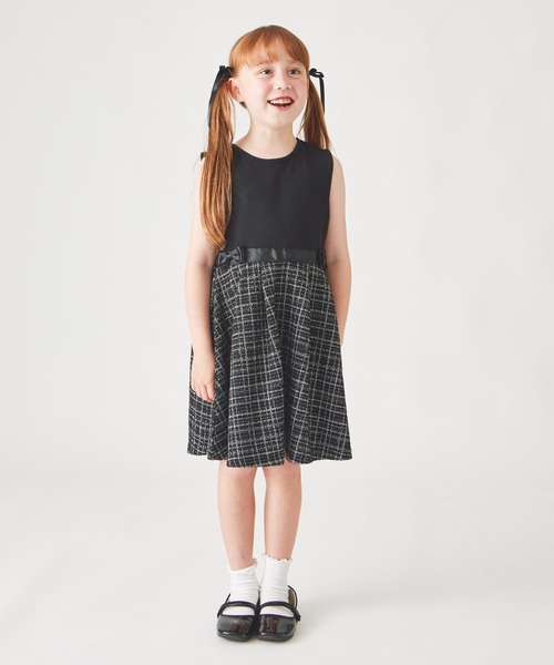 ever closet（エバークローゼット）の「フォーマル ツイードワンピース（ワンピース・キッズ・ブラック/オフホワイト・80ｃｍ/90cm/100cm/110cm/120cm/130cm）」の13枚目の写真