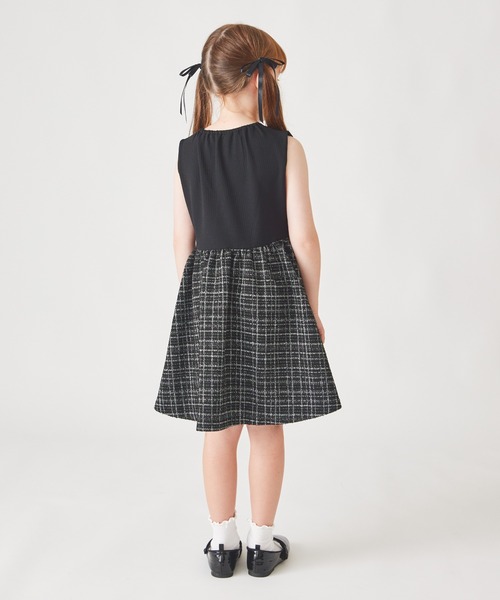 ever closet（エバークローゼット）の「フォーマル ツイードワンピース（ワンピース・キッズ・ブラック/オフホワイト・80ｃｍ/90cm/100cm/110cm/120cm/130cm）」の14枚目の写真