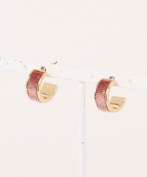 GOLDY(ゴールディ)の「【GOLDY】Semi-hoope pirece 1250909※(ピアス(両耳用)・レディース・ブラウン/レッド/ブルー/グリーン・FREE)」の2枚目の写真