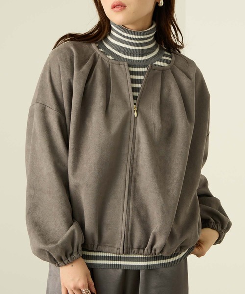 nAvy スウェードポンチブルゾン（ブルゾン）｜NAVY（ネイビー）の