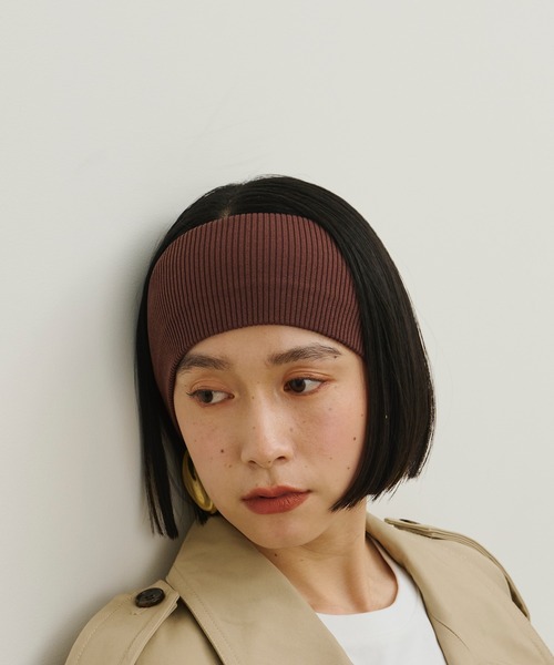 room153(ルームイチゴサン)の「【美容師監修】フィットリブヘアバンド(ヘアバンド・レディース・ブラック/ライトベージュ/グレー/パープル/ブラウン/ホワイト/オレンジ/ネイビー/モカ/ピンク・FREE)」の11枚目の写真