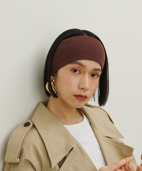room153(ルームイチゴサン)の「【美容師監修】フィットリブヘアバンド(ヘアバンド・レディース・ブラック/ライトベージュ/グレー/パープル/ブラウン/ホワイト/オレンジ/ネイビー/モカ/ピンク・FREE)」の19枚目の写真