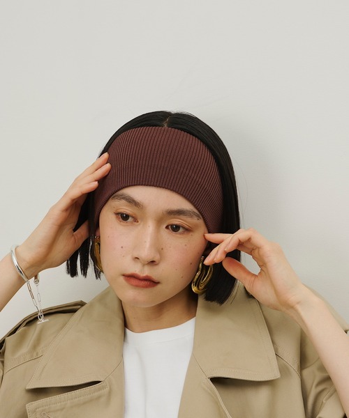 room153(ルームイチゴサン)の「【美容師監修】フィットリブヘアバンド(ヘアバンド・レディース・ブラック/ライトベージュ/グレー/パープル/ブラウン/ホワイト/オレンジ/ネイビー/モカ/ピンク・FREE)」の20枚目の写真