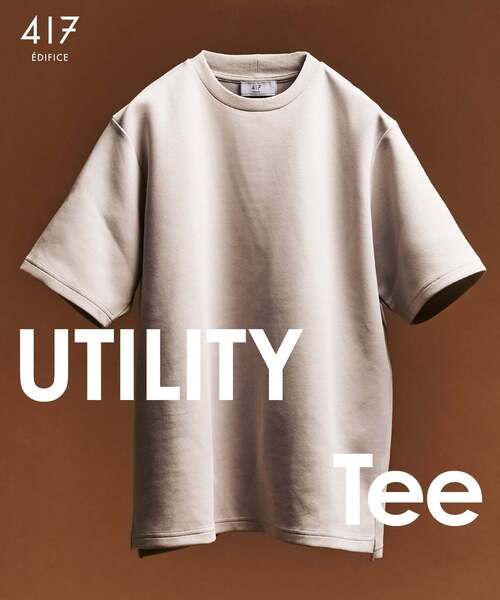 417 EDIFICE（フォーワンセブンエディフィス）の「WEB限定 ”接触冷感＆速乾＆アンチピリング” utility EVERYDAY Tシャツ（Tシャツ/カットソー・メンズ・ブルー/ホワイト/チャコールグレー/グレー/ブラック・SMALL/MEDIUM/LARGE/X-LARGE/XX-LARGE）」の5枚目の写真