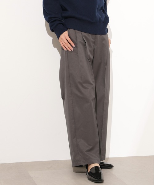 N.(N. Natural Beauty Basic)(エヌエヌナチュラルビューティーベーシック)の「ツータックツイルパンツ(その他パンツ・レディース・ベージュ/チャコールグレー・MEDIUM/SMALL)」の6枚目の写真