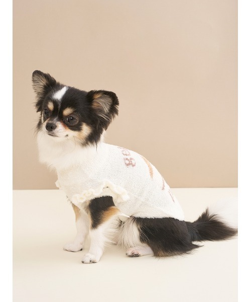 gelato pique（ジェラートピケ）の「【CAT&DOG】オータムケーキジャガードプルオーバー（ペットウェア・レディース・レッド/ピンク/クリーム・S/M/L）」の12枚目の写真