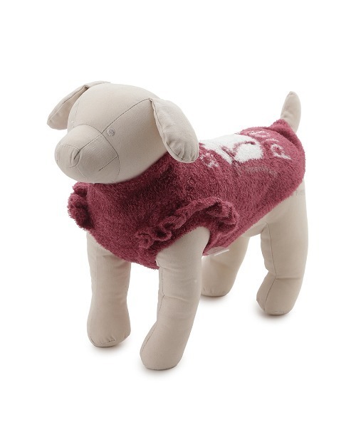 gelato pique（ジェラートピケ）の「【CAT&DOG】オータムケーキジャガードプルオーバー（ペットウェア・レディース・レッド/ピンク/クリーム・S/M/L）」の16枚目の写真