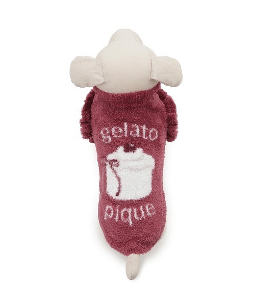 gelato pique（ジェラートピケ）の「【CAT&DOG】オータムケーキジャガードプルオーバー（ペットウェア・レディース・レッド/ピンク/クリーム・S/M/L）」の22枚目の写真
