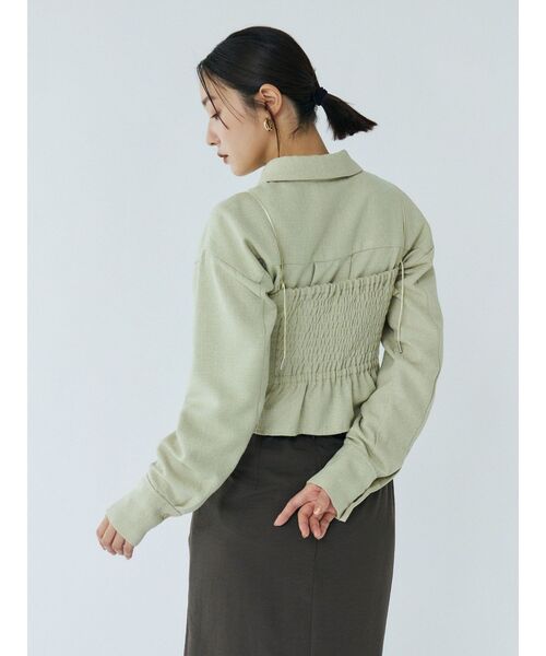 LAGUNAMOON（ラグナムーン）の「ツイードフリンジキャミソール（キャミソール・レディース・ブラック/ミント/ブラウン・FREE）」の8枚目の写真