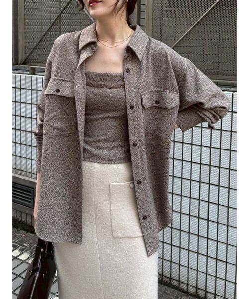 LAGUNAMOON（ラグナムーン）の「ツイードフリンジキャミソール（キャミソール・レディース・ブラック/ミント/ブラウン・FREE）」の14枚目の写真