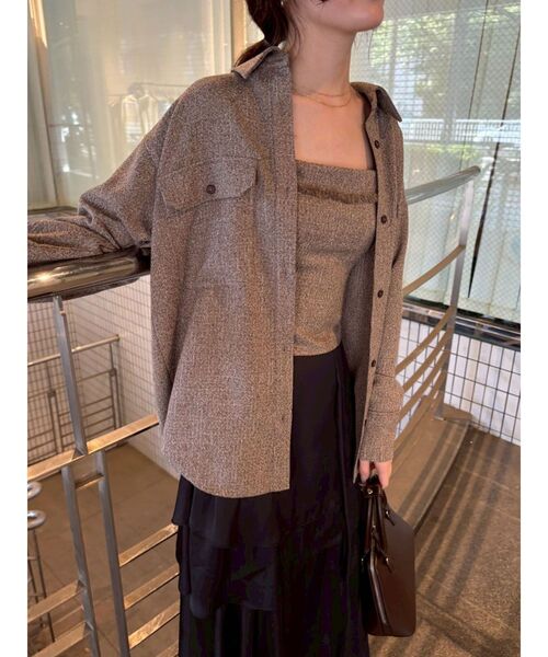 LAGUNAMOON（ラグナムーン）の「ツイードフリンジキャミソール（キャミソール・レディース・ブラック/ミント/ブラウン・FREE）」の15枚目の写真