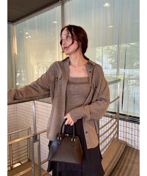 LAGUNAMOON（ラグナムーン）の「ツイードフリンジキャミソール（キャミソール・レディース・ブラック/ミント/ブラウン・FREE）」の16枚目の写真