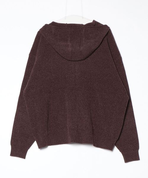 PHINGERIN（フィンガリン）の「PHINGERIN CORDY KNIT ZIP HOODIE (PD-252-KN-081)（パーカー・メンズ・ブラウン・LARGE/X-LARGE）」の2枚目の写真