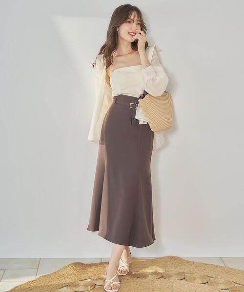 スウィングル♡美品ロングスカートＭサイズ♡SWINGLE 日本製】ベルト付きマーメイドスカート（スカート）｜SWINGLE