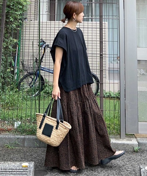 CORNERS by KR（コーナーズバイケーアール）の「【CORNERS by KR】レオパードティアードスカート（スカート・レディース・ブラウン・FREE）」の11枚目の写真