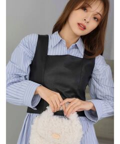 追加】フェイクレザーキャミ（キャミソール）｜NOBLE（ノーブル