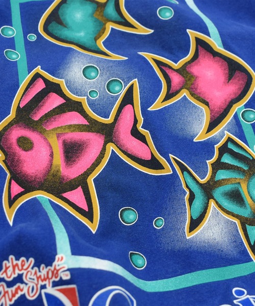 VINTAGE（ヴィンテージ）の「【USED】90’s “carnival” アニマル Tシャツ（Tシャツ/カットソー・メンズ・ブルー・LARGE）」の3枚目の写真
