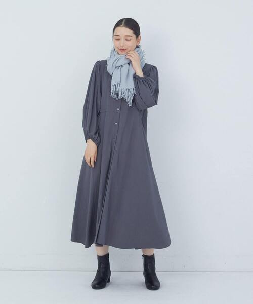 ADIEU TRISTESSE（アデュートリステス）の「レーヨンナイロンワンピース（ワンピース・レディース・チャコールグレー/パープル・38）」の13枚目の写真