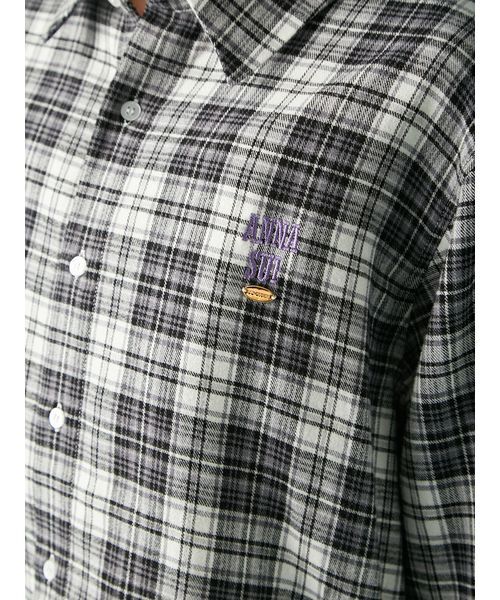 セール】【LILY BROWN ×ANNA SUI】オーバーネルチェックシャツ（シャツ