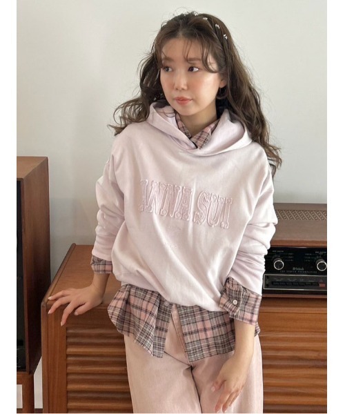 セール】【LILY BROWN ×ANNA SUI】オーバーネルチェックシャツ（シャツ