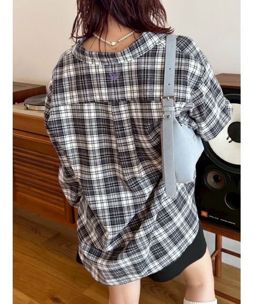 セール】【LILY BROWN ×ANNA SUI】オーバーネルチェックシャツ（シャツ