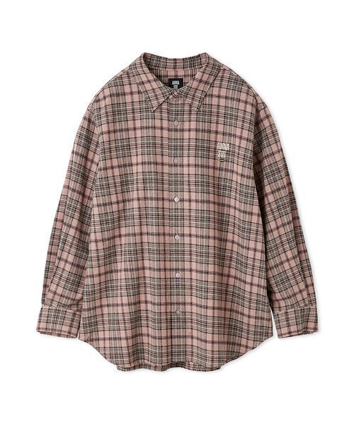 セール】【LILY BROWN ×ANNA SUI】オーバーネルチェックシャツ（シャツ