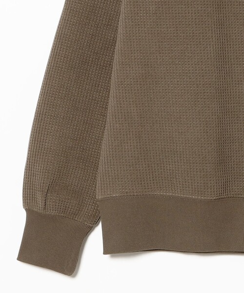 B:MING by BEAMS（ビーミングバイビームス）の「ワッフル フリース クルーネック スウェット（スウェット・メンズ・オリーブ/チャコールグレー・XL/L/M/S）」の10枚目の写真