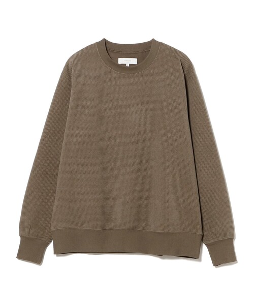 B:MING by BEAMS（ビーミングバイビームス）の「ワッフル フリース クルーネック スウェット（スウェット・メンズ・オリーブ/チャコールグレー・XL/L/M/S）」の11枚目の写真