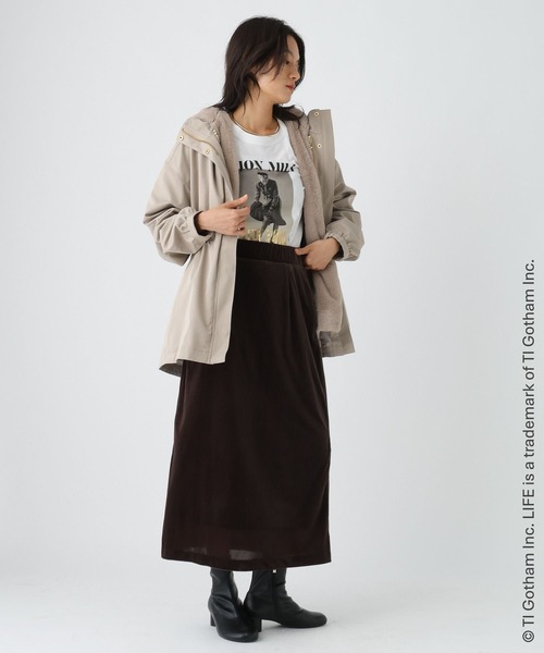 Elura(エルーラ)の「LIFE PCプリントロンTEE/498587(Tシャツ/カットソー・レディース・ホワイト/ブラック/ホワイト系その他6・FREE)」の6枚目の写真