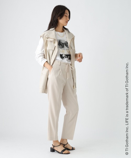 Elura(エルーラ)の「LIFE PCプリントロンTEE/498587(Tシャツ/カットソー・レディース・ホワイト/ブラック/ホワイト系その他6・FREE)」の7枚目の写真