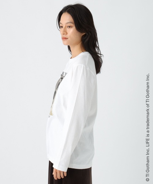 Elura(エルーラ)の「LIFE PCプリントロンTEE/498587(Tシャツ/カットソー・レディース・ホワイト/ブラック/ホワイト系その他6・FREE)」の12枚目の写真