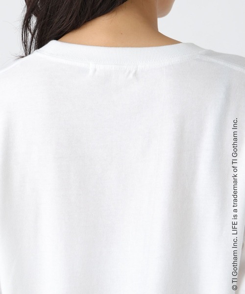 Elura(エルーラ)の「LIFE PCプリントロンTEE/498587(Tシャツ/カットソー・レディース・ホワイト/ブラック/ホワイト系その他6・FREE)」の14枚目の写真