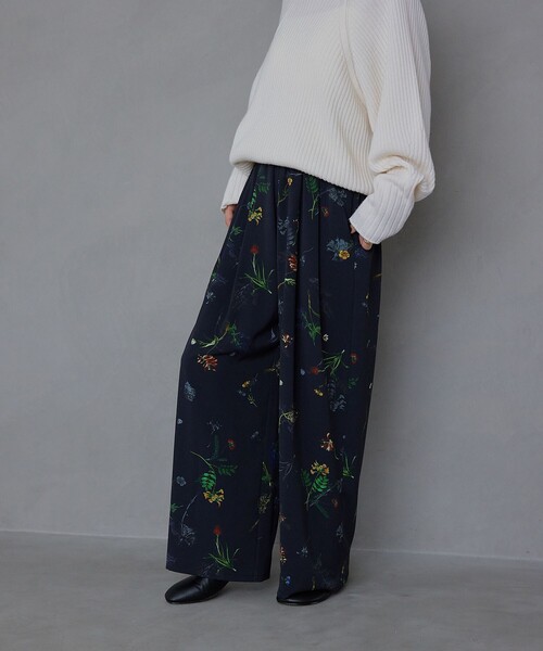 ＜EMMEL REFINES＞EM フラワープリント イージーパンツ UNITED ARROWS green label relaxing｜<EMMEL REFINES>EM