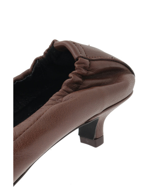 CORSO ROMA，9（コルソローマ）の「＜CORSO ROMA 9 (コルソローマ ノーヴェ)＞シャーリングパンプス（その他シューズ・レディース・ブラウン系その他5/シルバー系その他・L/M/S）」の8枚目の写真