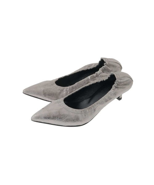 CORSO ROMA，9（コルソローマ）の「＜CORSO ROMA 9 (コルソローマ ノーヴェ)＞シャーリングパンプス（その他シューズ・レディース・ブラウン系その他5/シルバー系その他・L/M/S）」の13枚目の写真